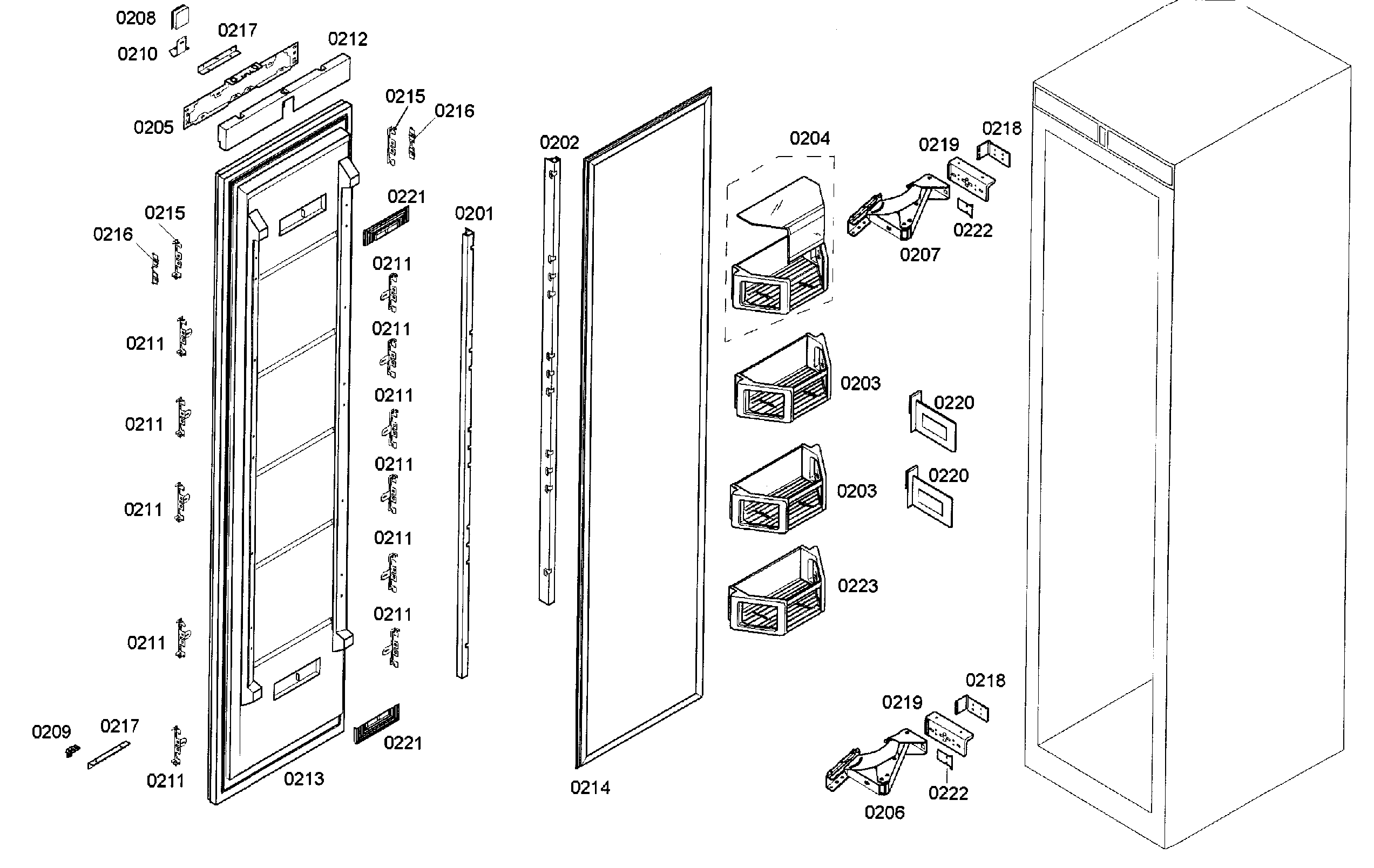 Door assy