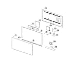 Samsung UN55HU8550FXZA-TH01 cabinet parts diagram