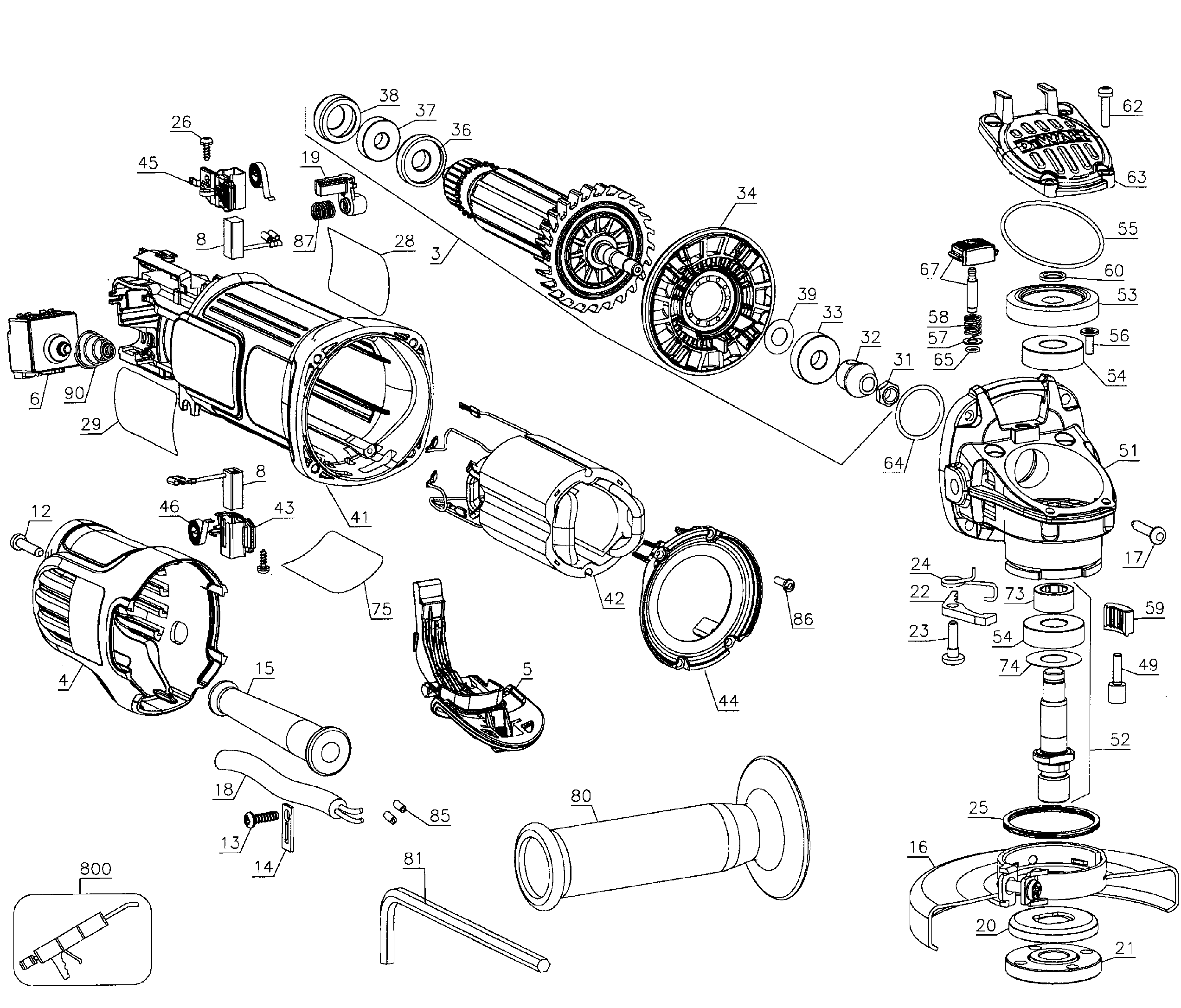 Grinder assy