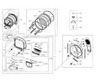 Samsung DV48H7400EW/A2-00 drum parts diagram
