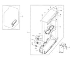 Samsung DV48H7400EW/A2-00 duct & burner diagram