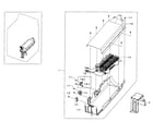 Samsung DV56H9100EG/A2-00 duct & burner diagram