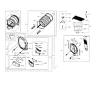 Samsung DV56H9100EW/A2-00 drum parts diagram