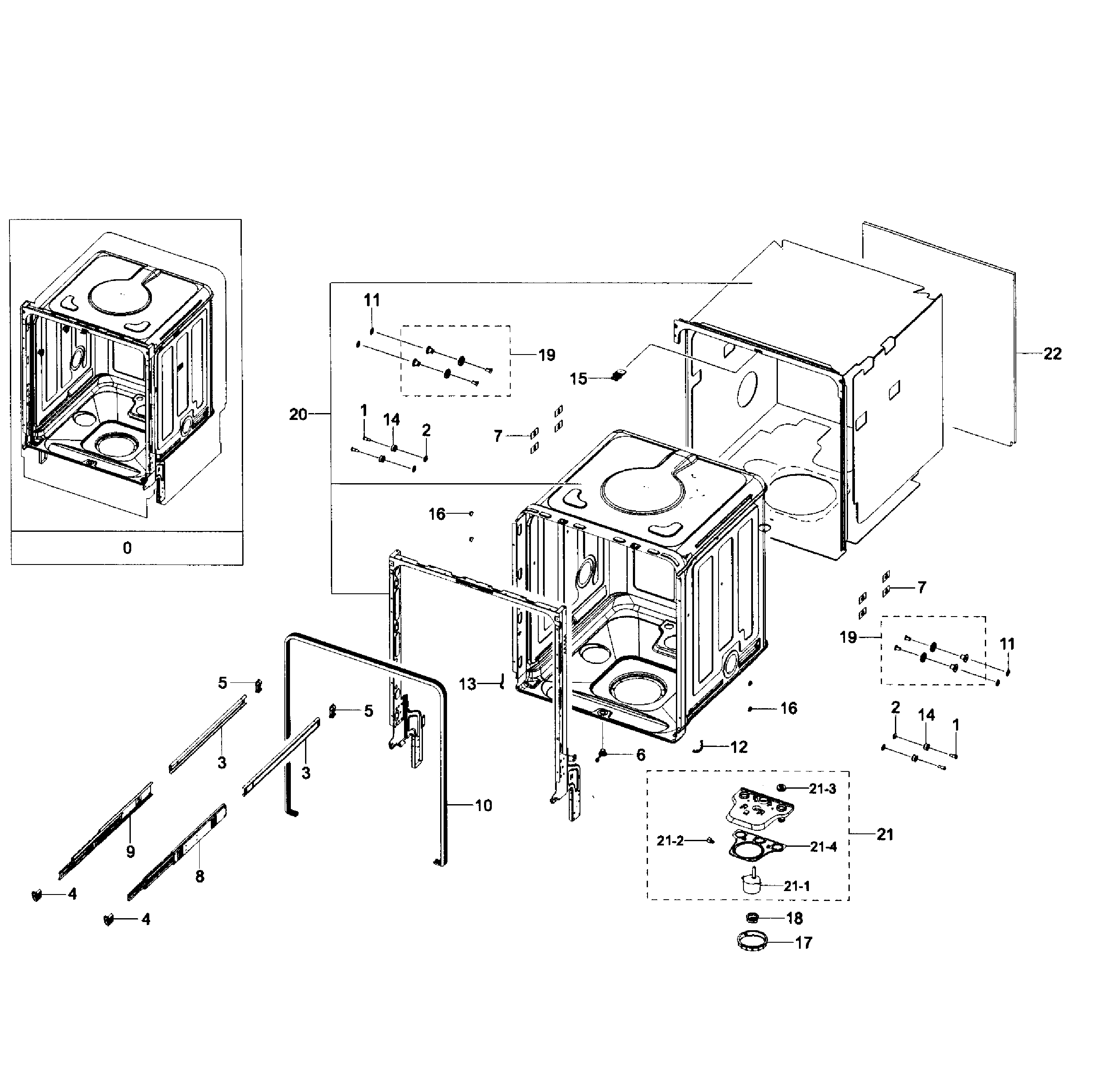 Tub assy