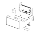 Samsung UN50H5500AFXZA-WH01 cabinet parts diagram