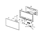 Samsung UN65H6400AFXZA-MD01 cabinet parts diagram