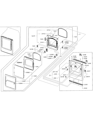 Front frame/door