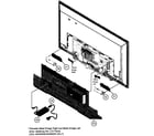 Sony KDL-40W590B cabinet rear diagram