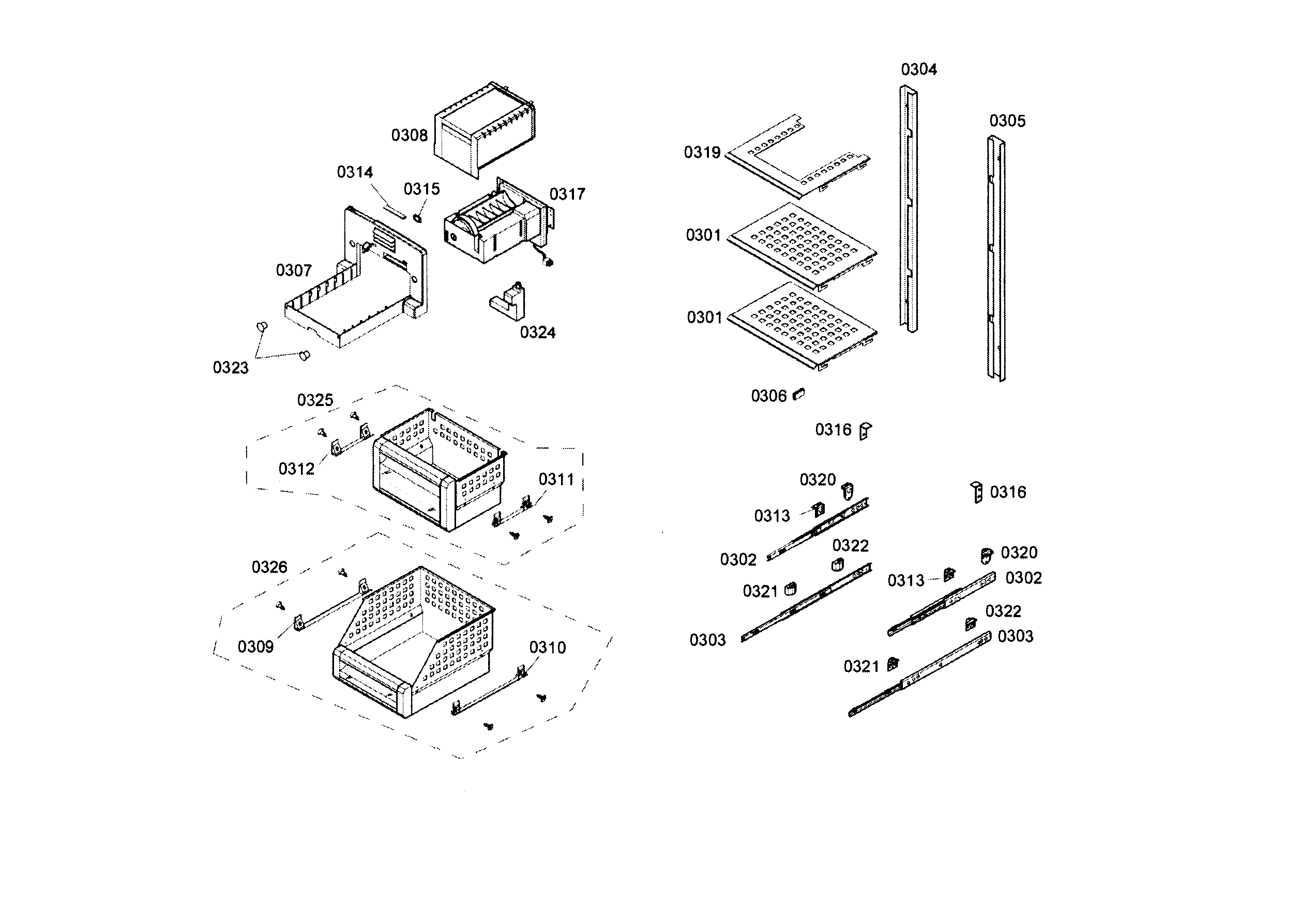 Shelf assy
