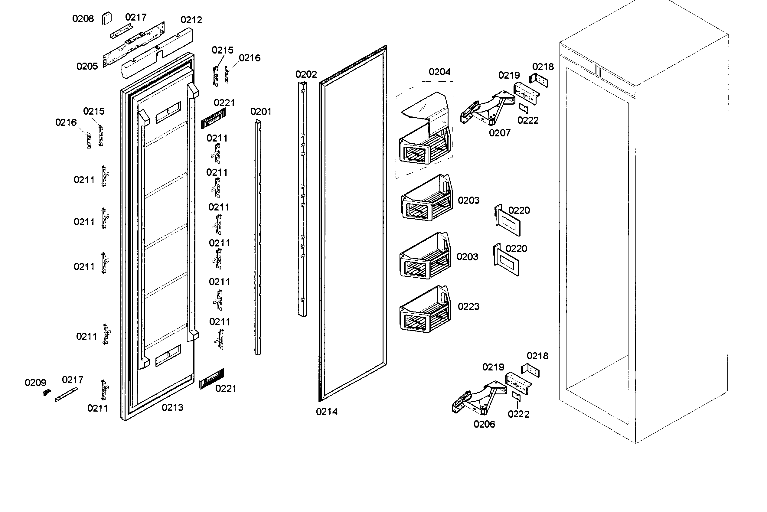 Door assy