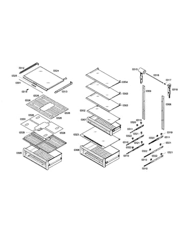 Shelf & drawer