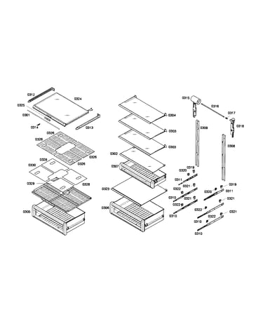 Shelf & drawer