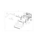 Samsung NX58H5600SS/AA-00 door diagram