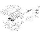 Bosch NET8666SUC/01 cooktop assy diagram