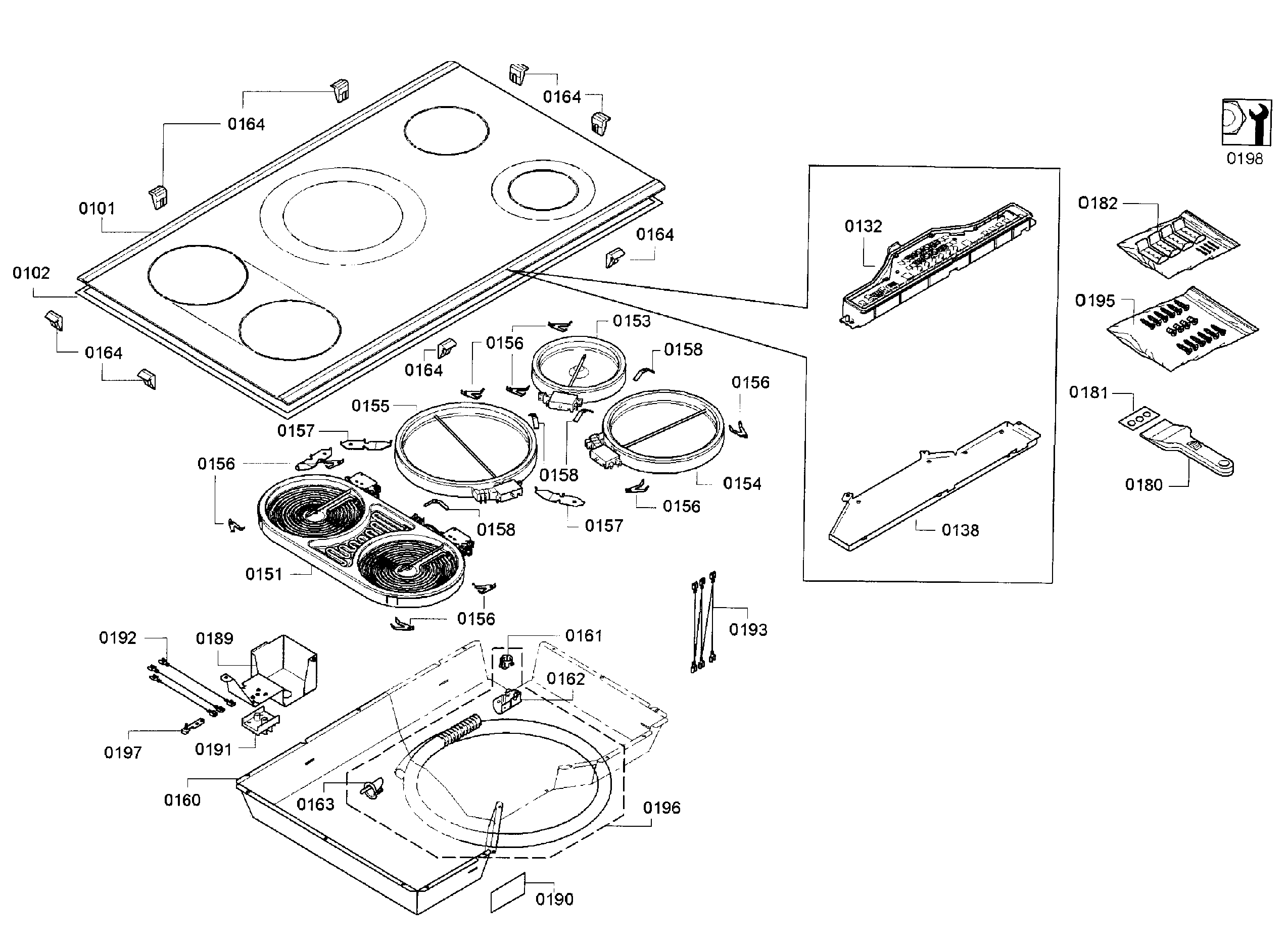 Cooktop assy