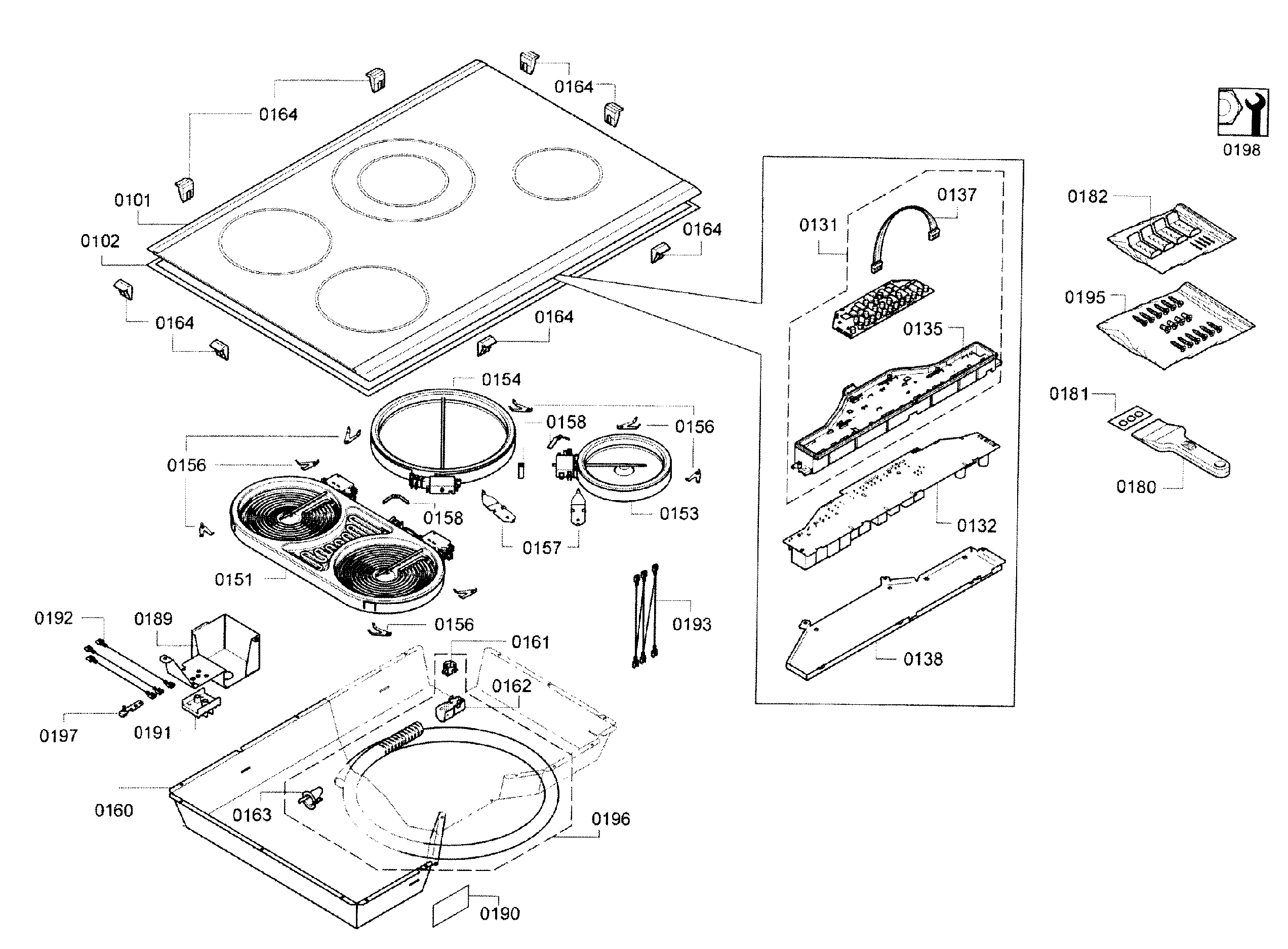 Cooktop assy