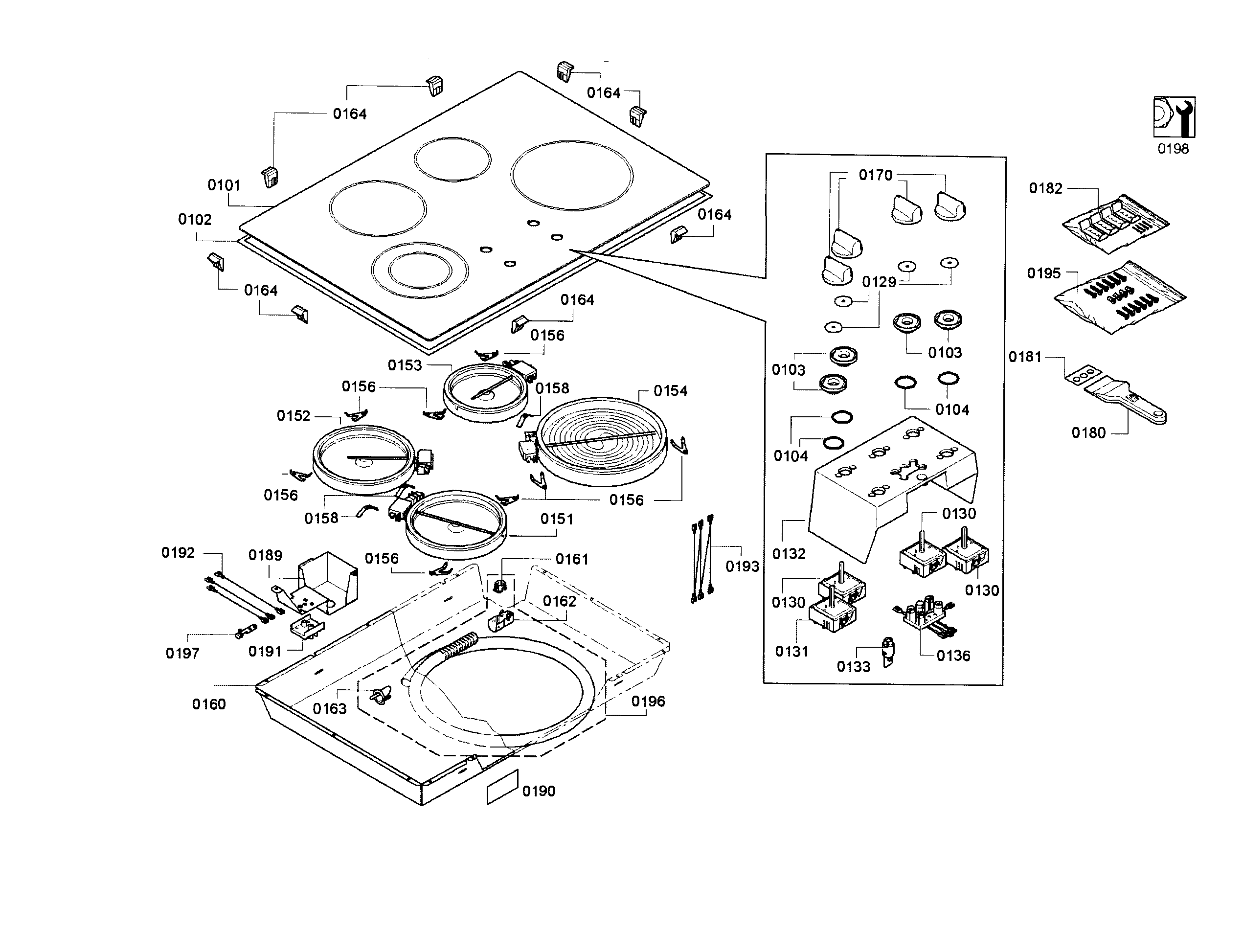 Cooktop assy
