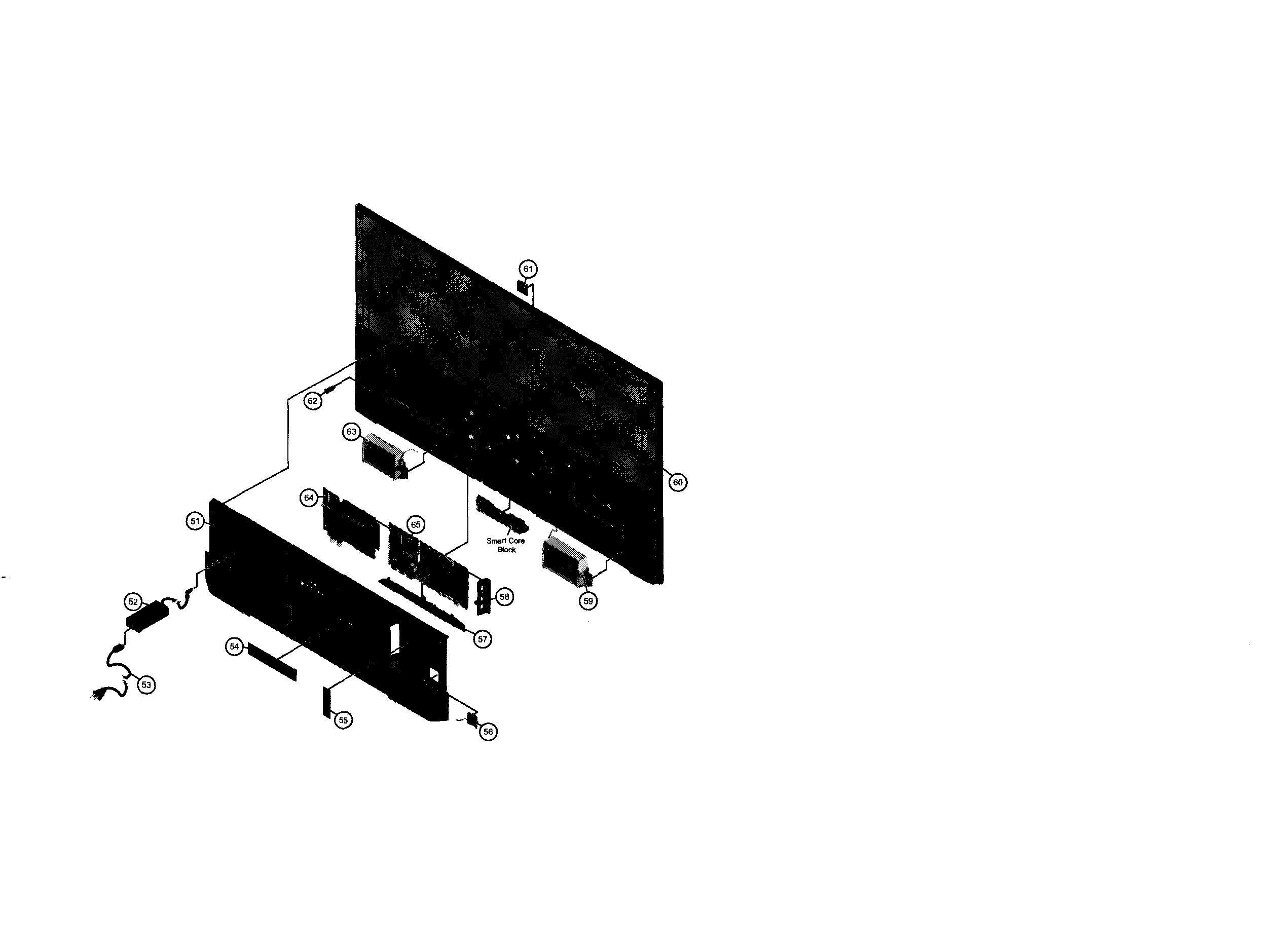 Rear cabinet
