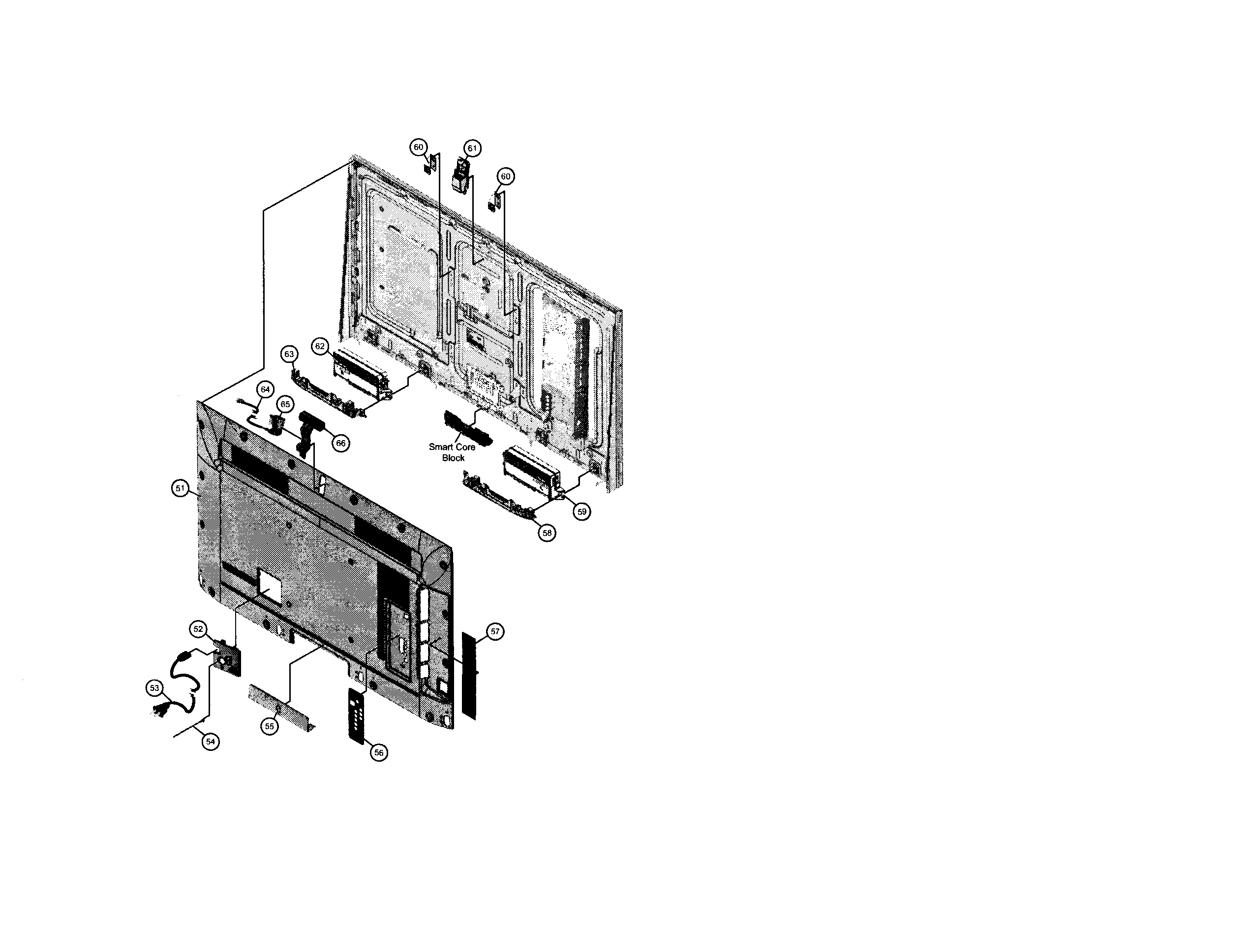 Rear cabinet
