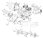 DeWalt D55168 TYPE 3 compressor assy diagram