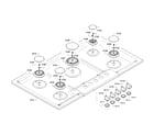 Bosch NGM5655UC/01 burner assy diagram