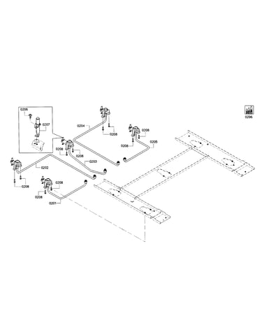 Gas pipe assy