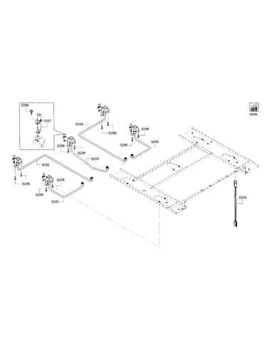 Gas pipe assy