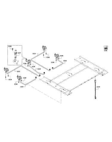 Gas pipe assy