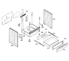 Bosch HEI7052U/02 frame & drawer diagram