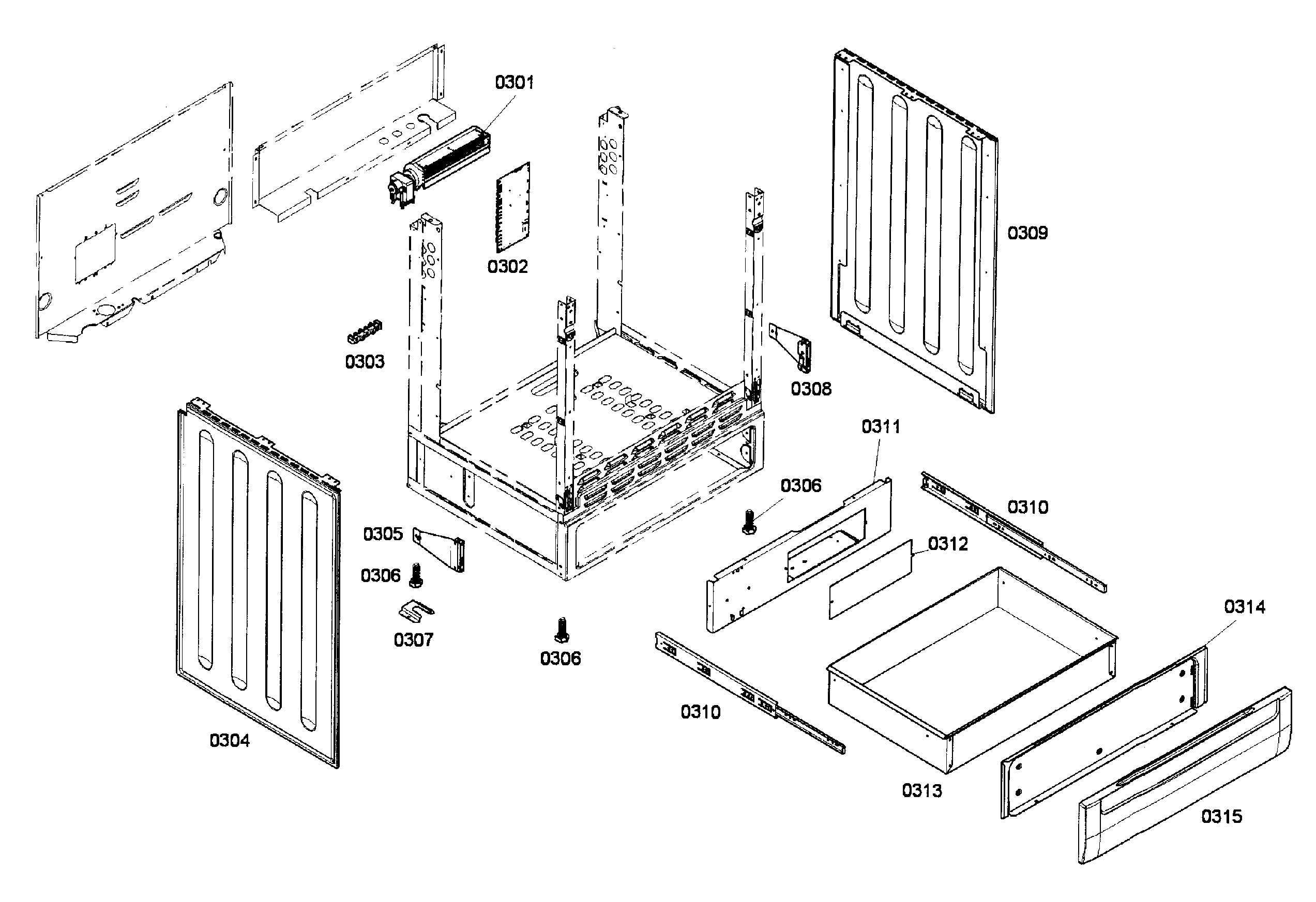 Frame & drawer