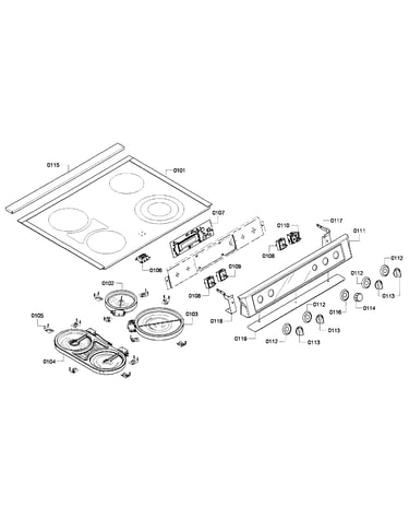 Cooktop & control panel