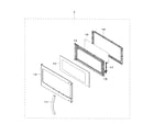 Samsung ME16H702SEW/AA-00 door assy diagram