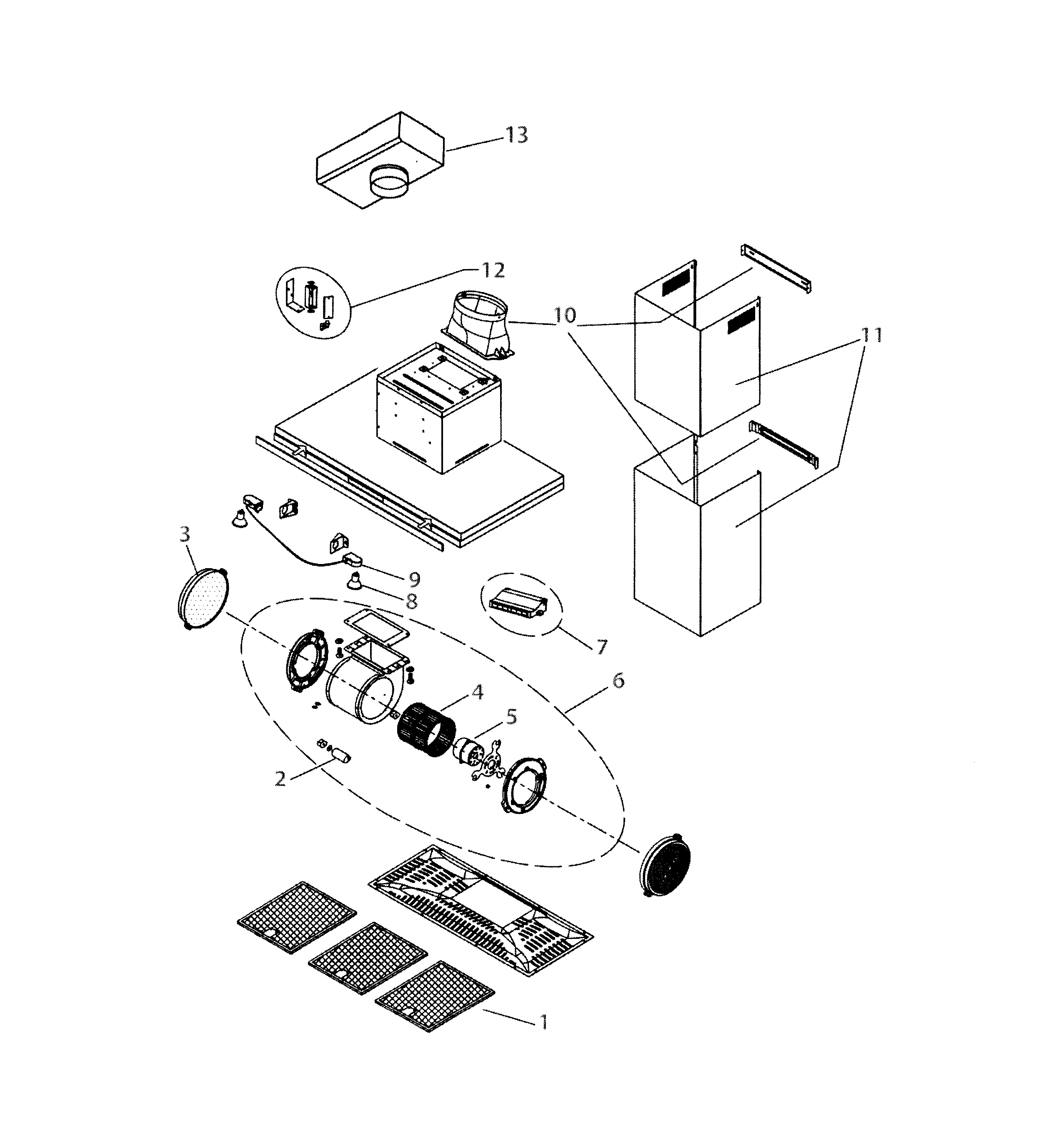 Range hood assy