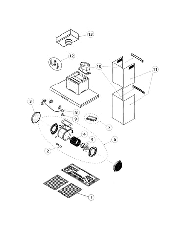 Range hood assy