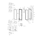 Samsung RH22H9010SR/AA-00 fridge door diagram