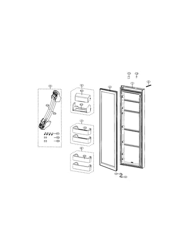 Refrigerator door