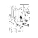 Samsung RS25H5000WW/AA-00 cabinet diagram