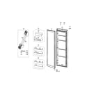 Samsung RS25H5000WW/AA-00 refrigerator door diagram