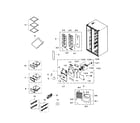 Samsung RS25H5111WW/AA-00 refrigerator diagram