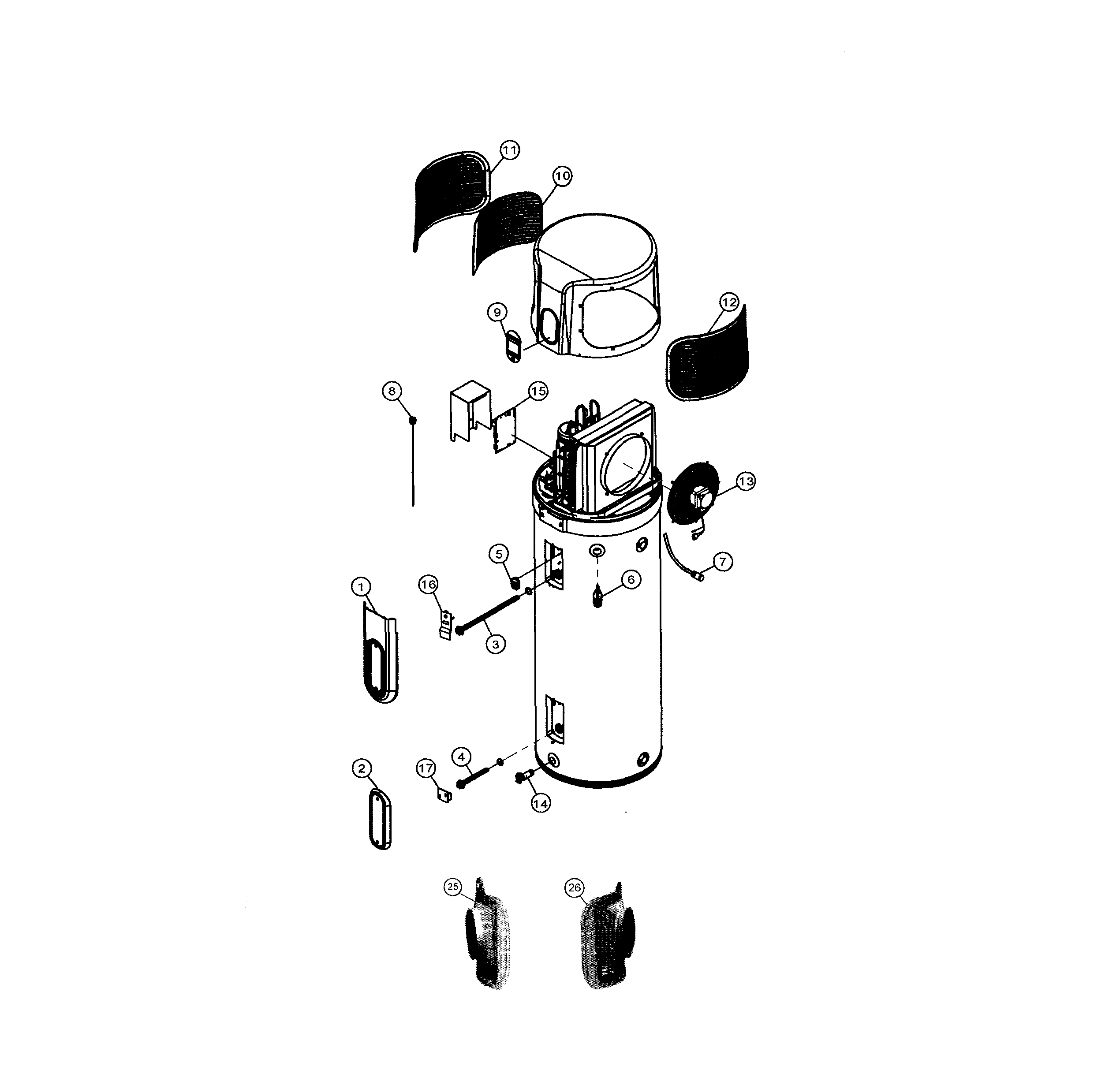 Water heater assy