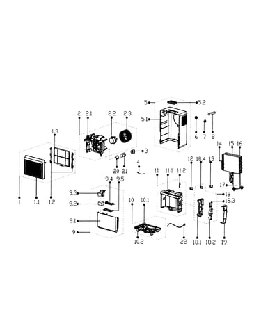 Dehumidifier assy