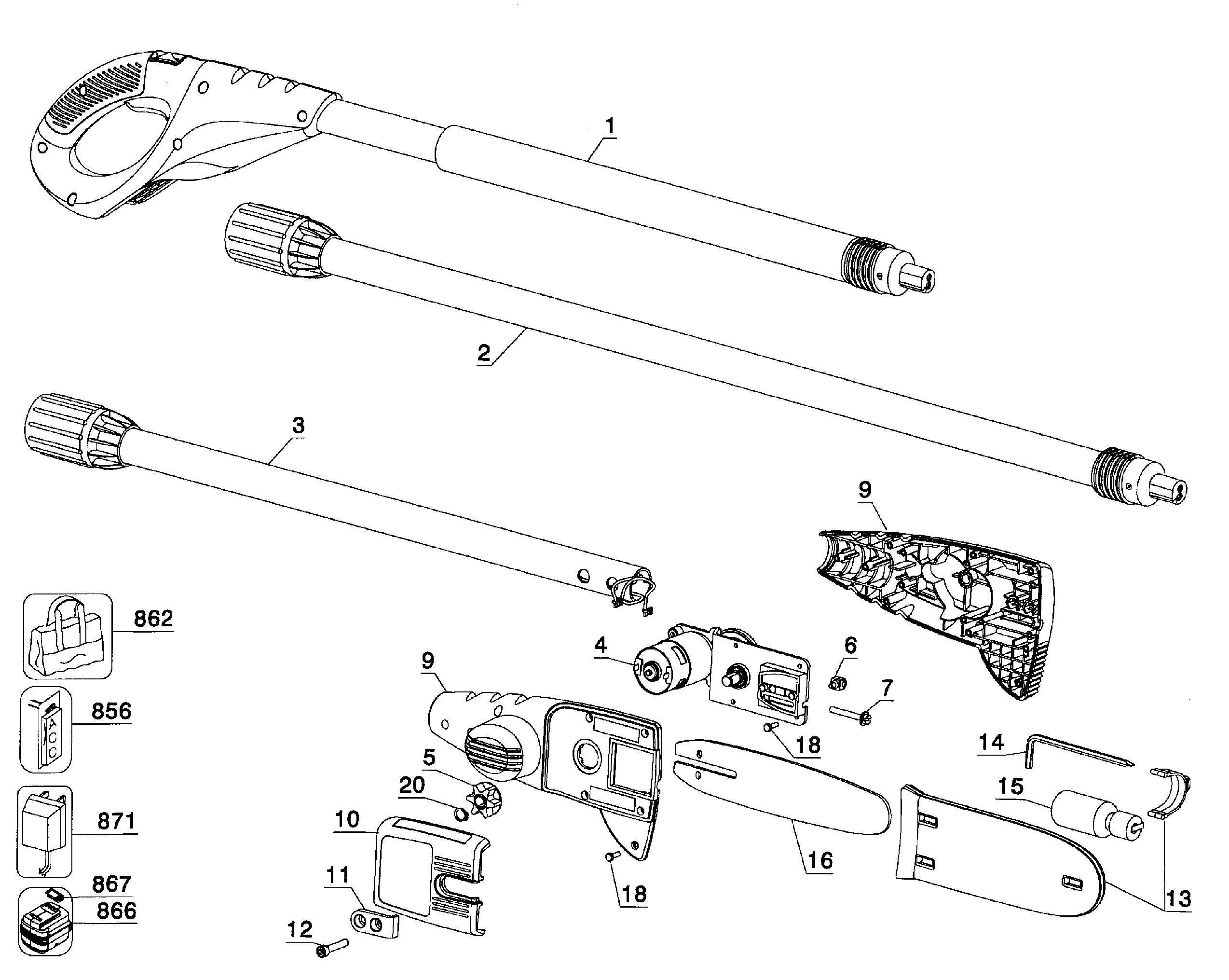 Chainsaw assy