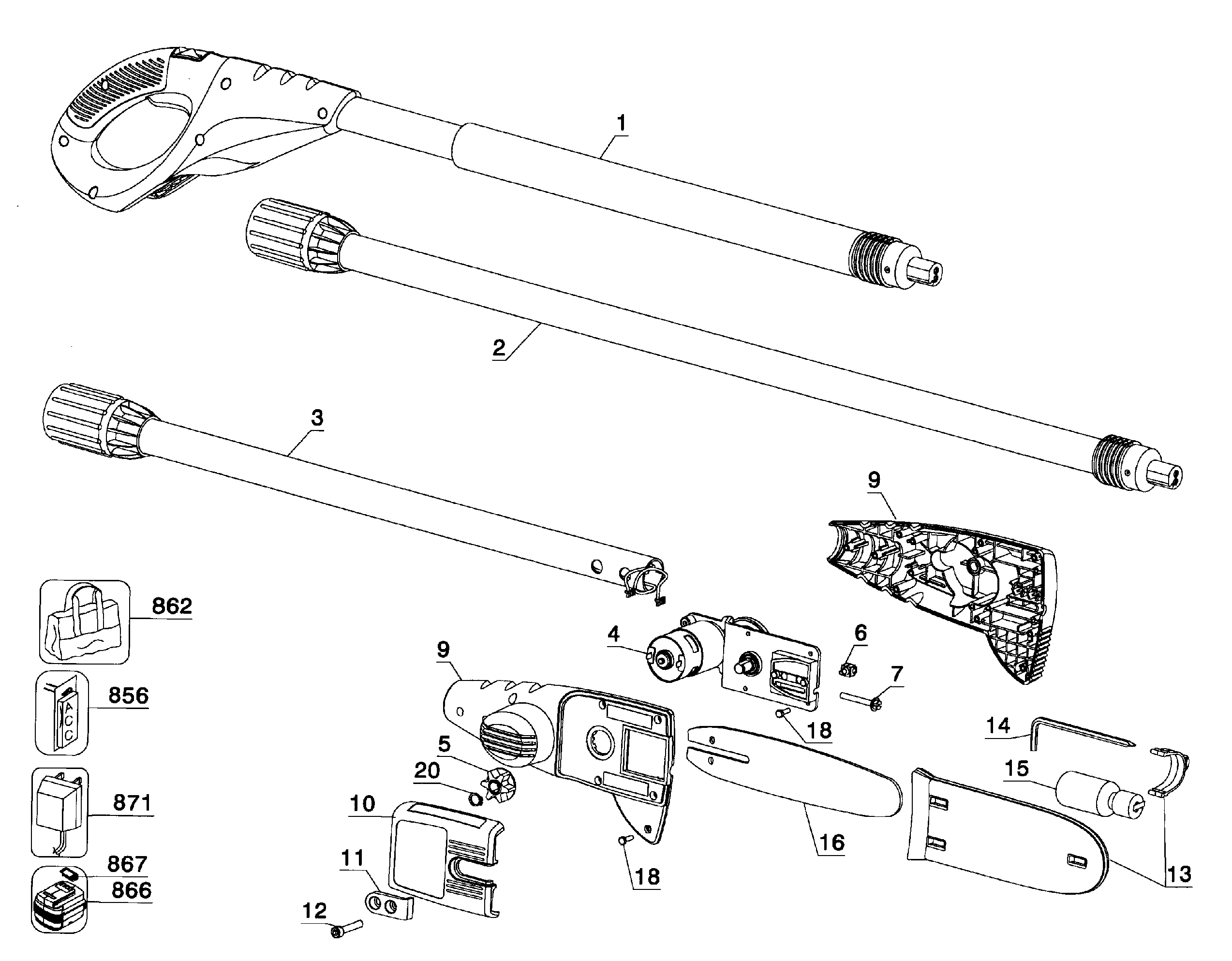 Chainsaw assy