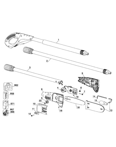 Chainsaw assy