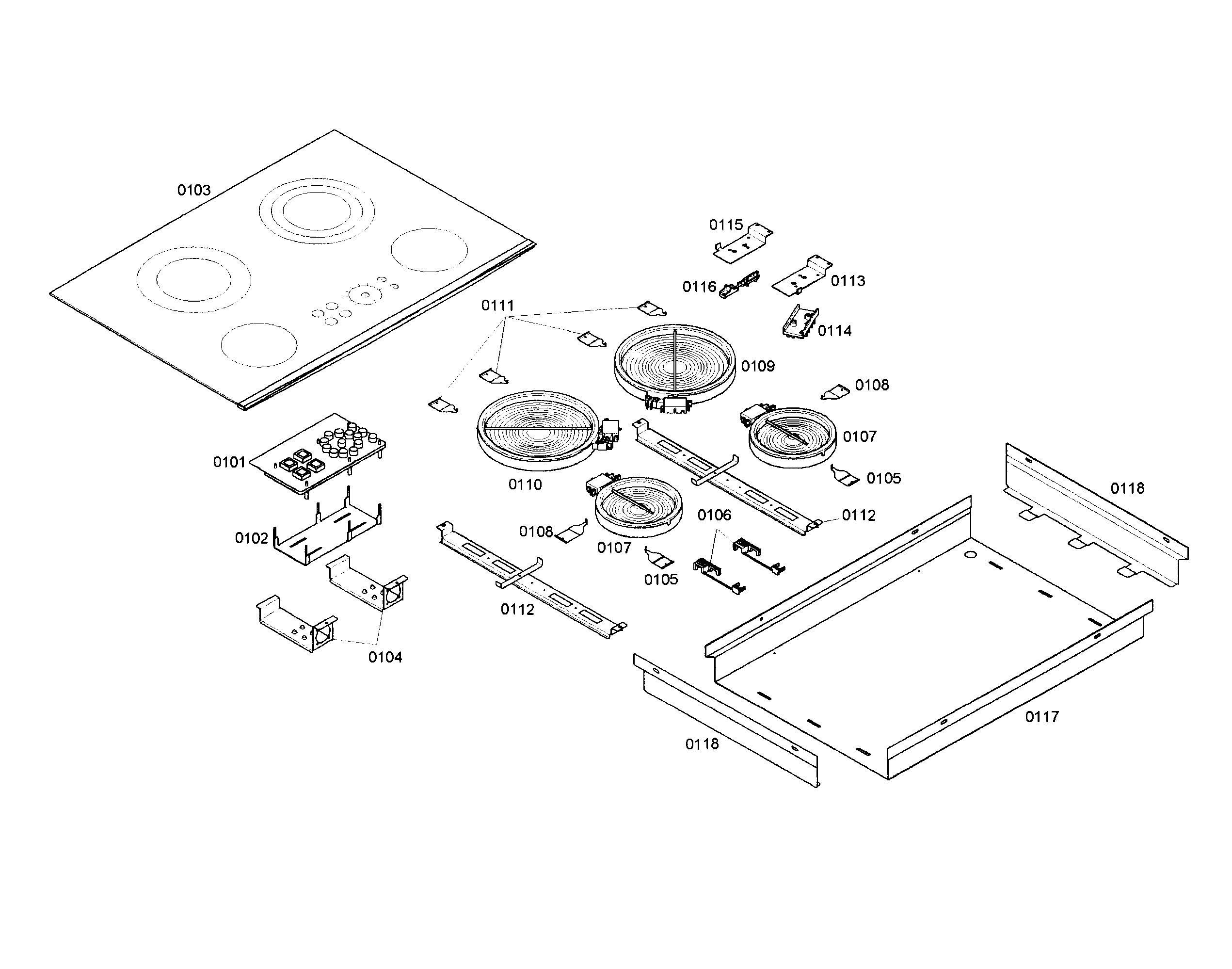 Cooktop assy