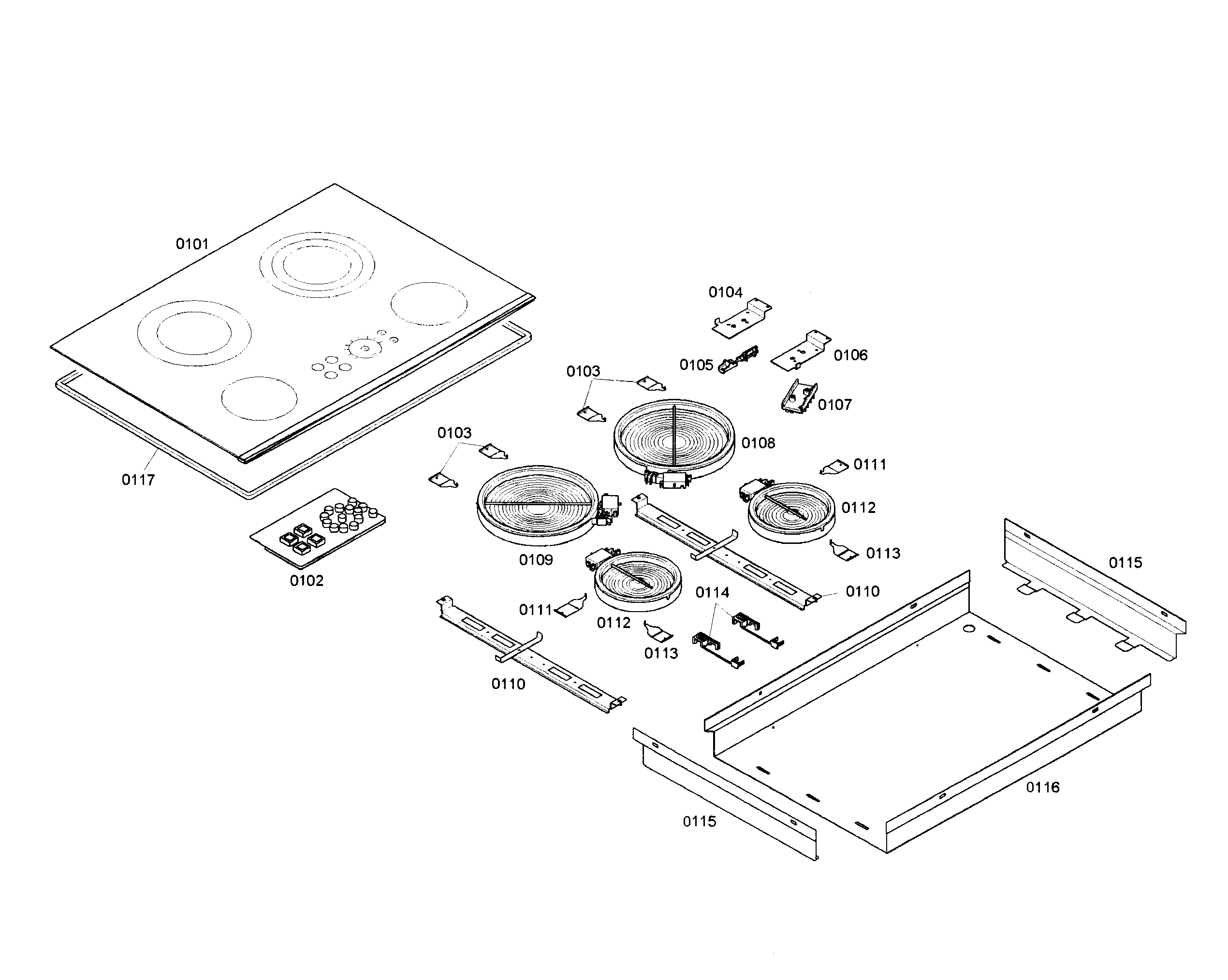 Cooktop assy