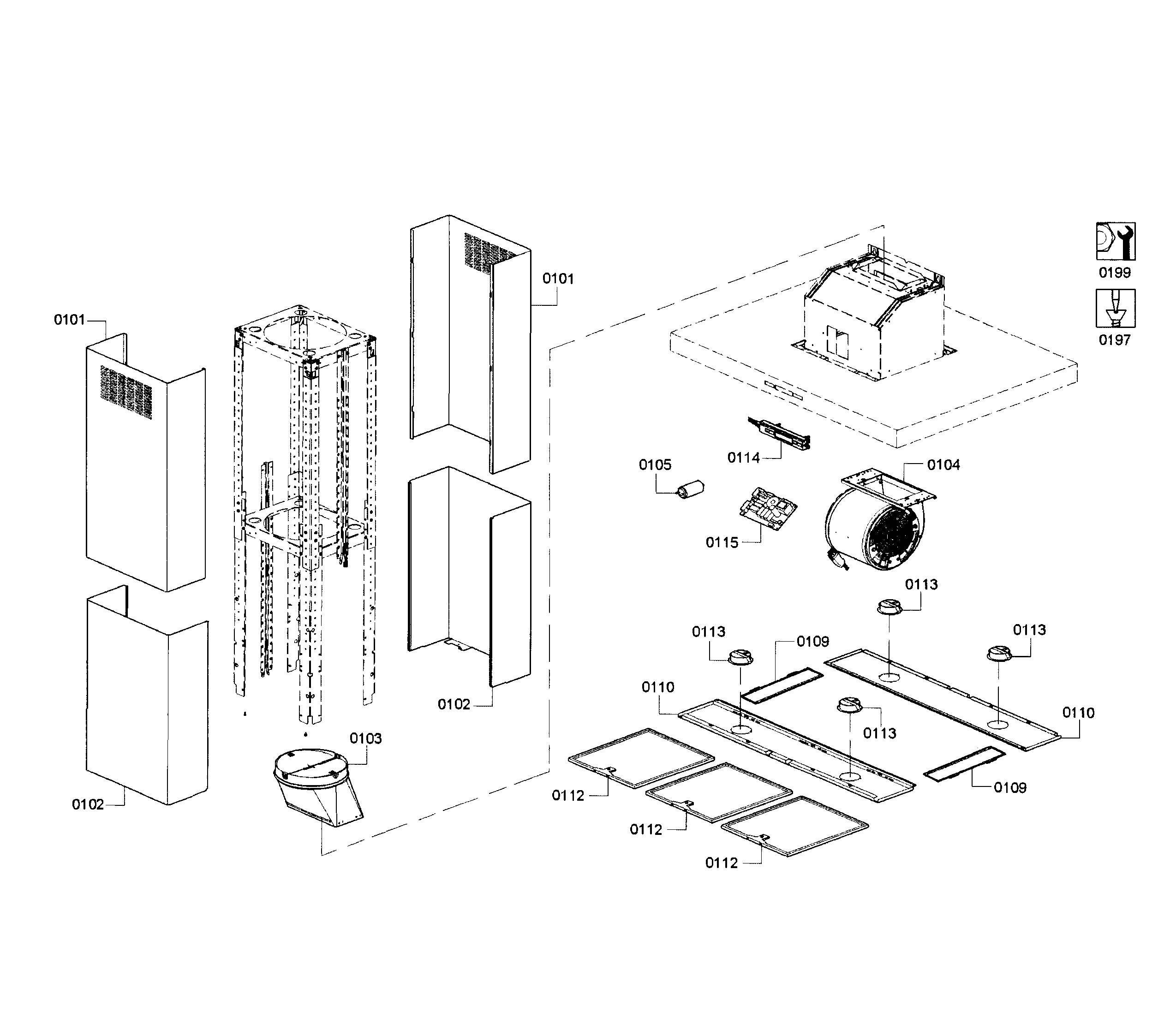 Range hood assy