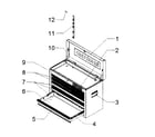 Craftsman 706461160 tool chest diagram