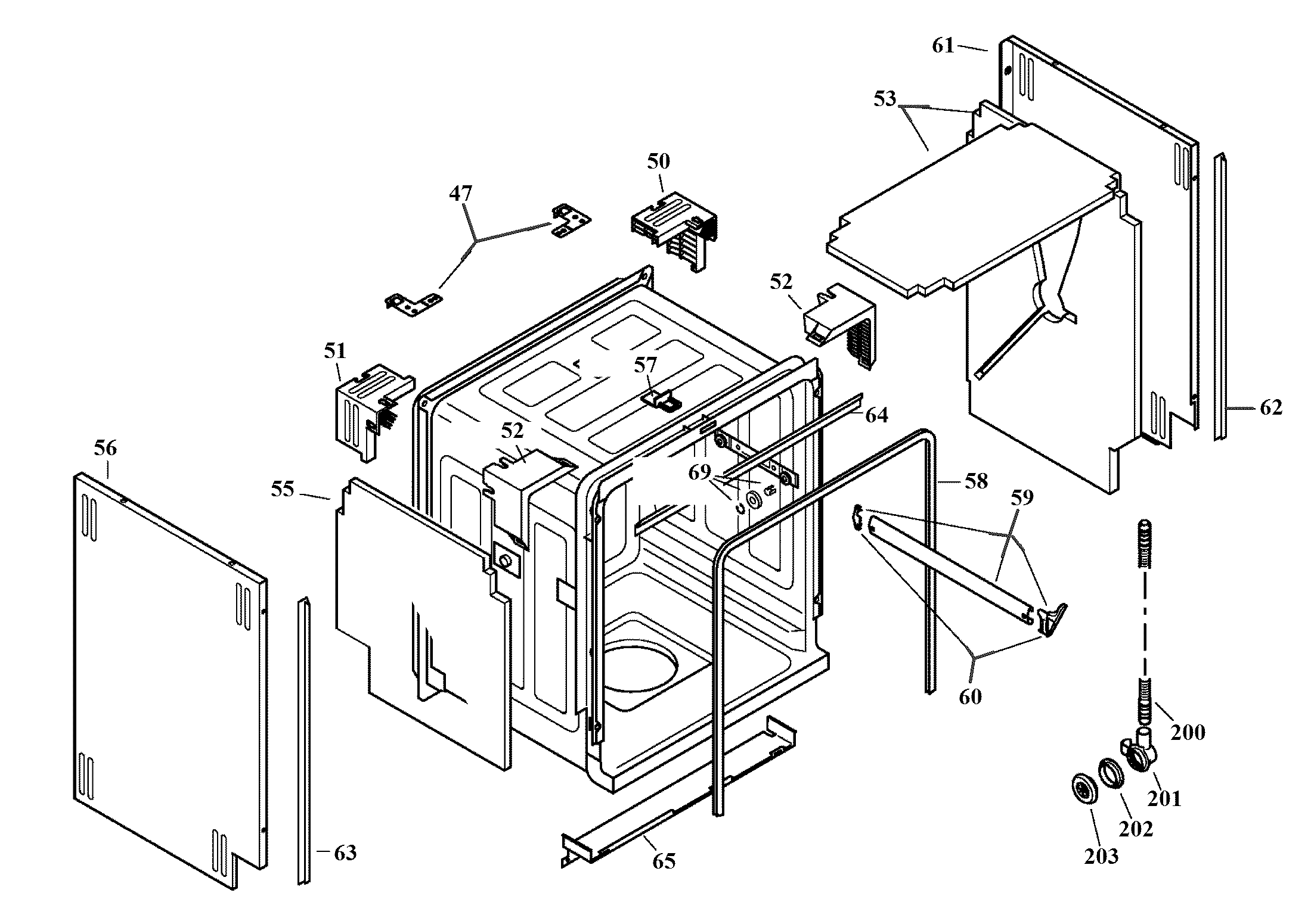 Frame & cavity