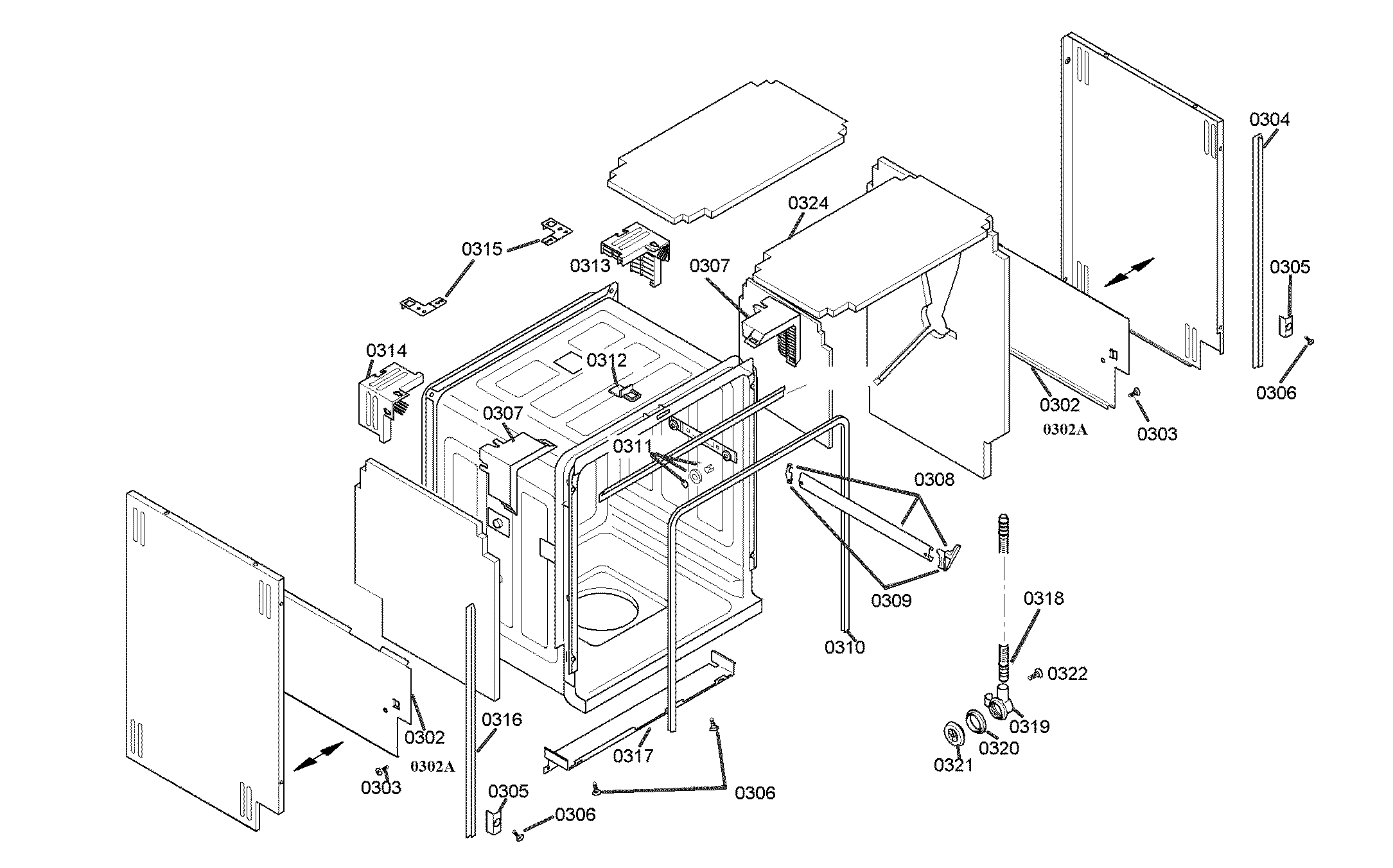 Frame & cavity